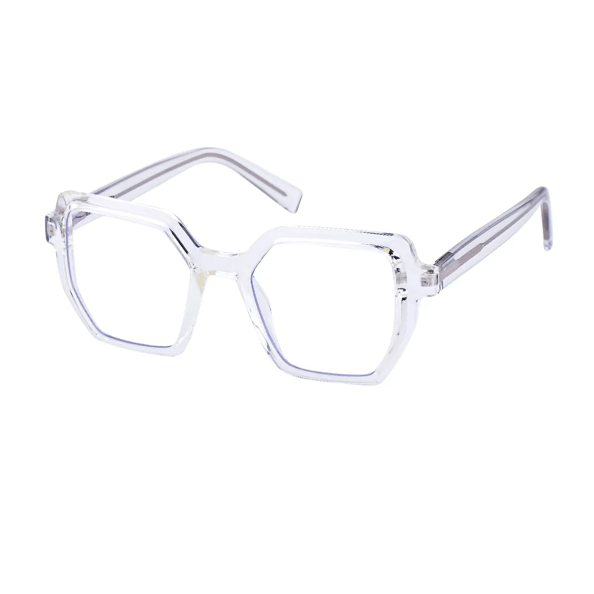 Gemma - Geometric Translucent Glasses for Women - EFE