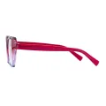 Gemma - Geometric Red Glasses for Women