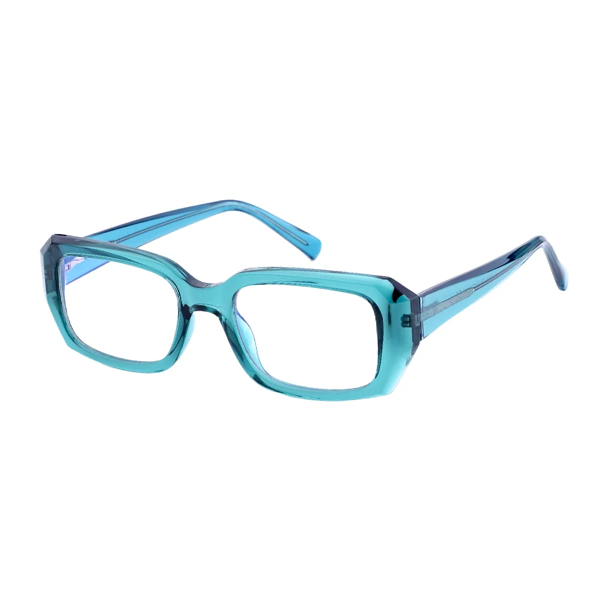Hermosa - Rectangle Green Glasses for Women - EFE