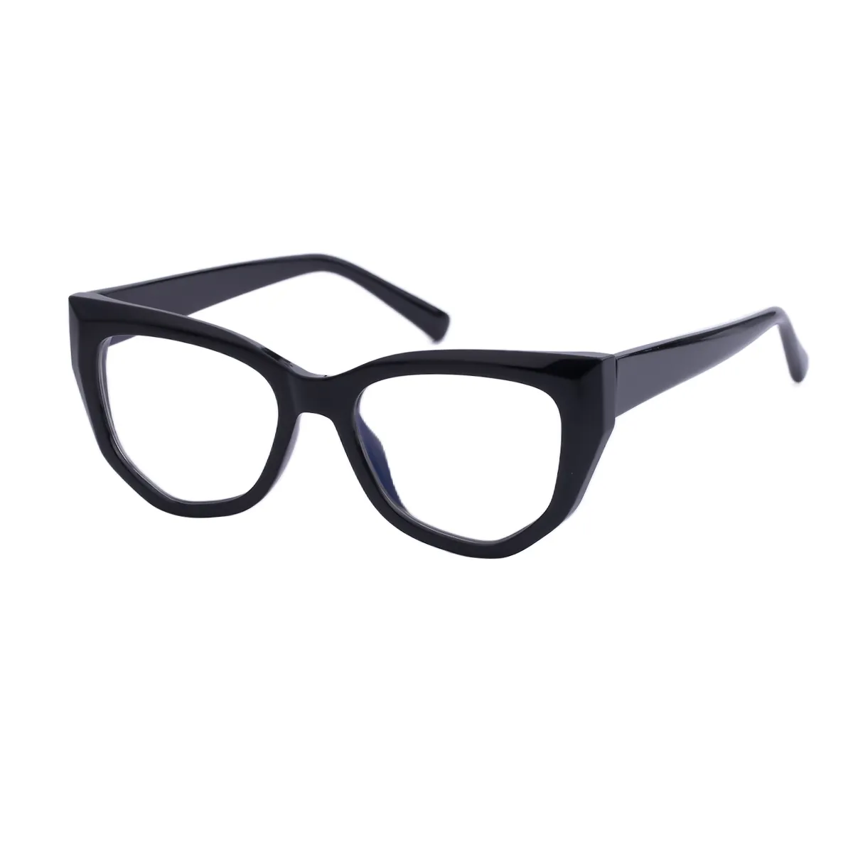 Fashion Geometric Demi Eyeglasses for Women