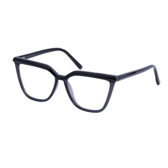 square black-grey eyeglasses