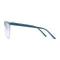 Odelia - Geometric Green Glasses for Women