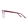 Odelia - Geometric Red/Pink Glasses for Women