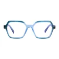 Riva - Geometric Green Glasses for Men & Women