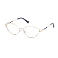 Selena - Oval Gold Glasses for Women