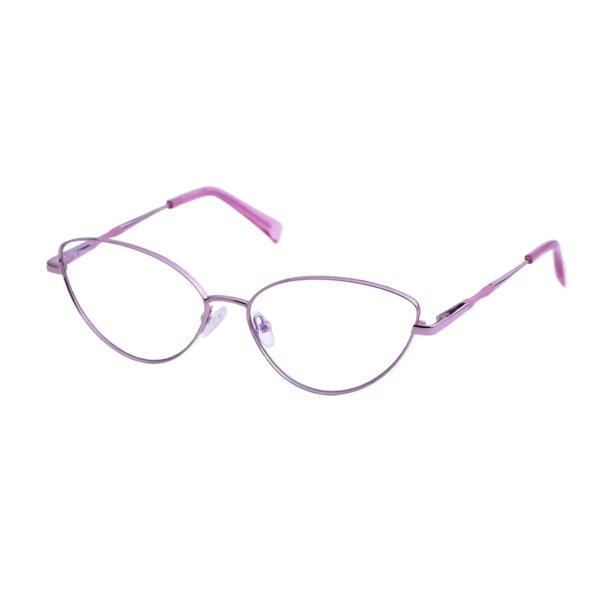 Selena - Oval Pink Glasses for Women