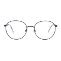 Faithe - Round Black Glasses for Women