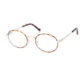 Hulda - Oval Gold/Tortoiseshell Glasses for Men & Women