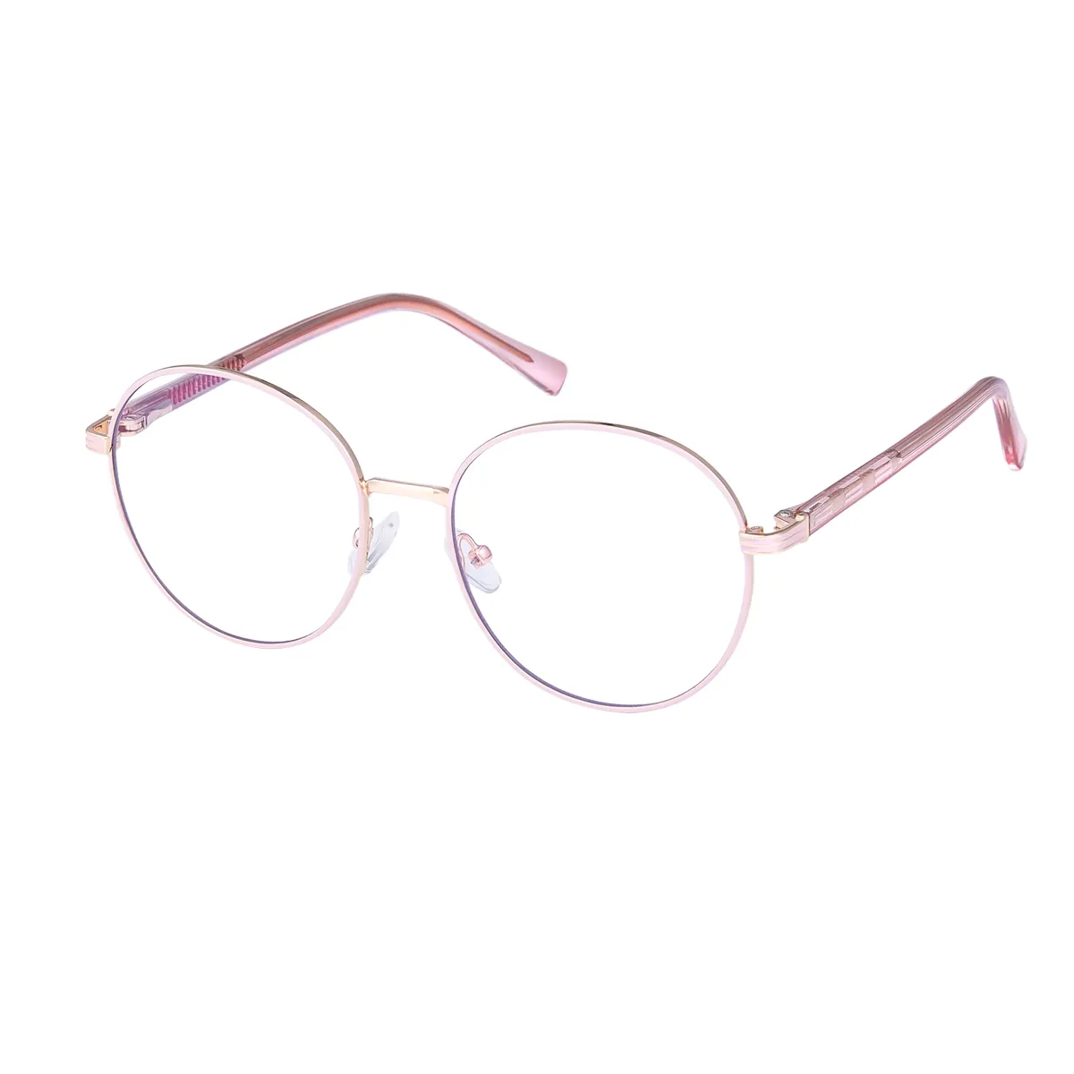 Tammy - Round Rose Gold Glasses for Women