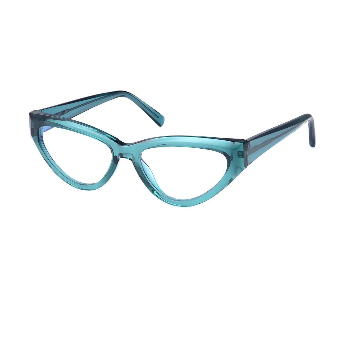 Paula - Cat-eye Green Glasses for Women