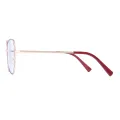 Novia - Geometric Red Glasses for Women