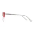 Young - Cat-eye Translucent-Red Glasses for Women