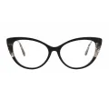 July - Cat-eye Black Glasses for Women