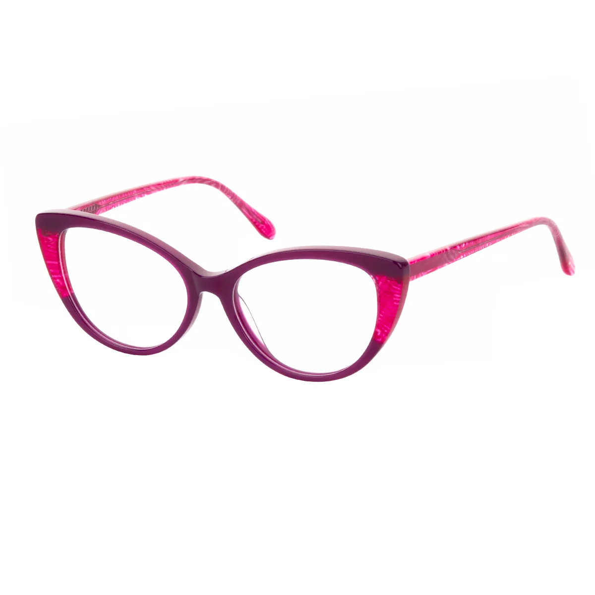 July - Cat-eye Purple Glasses for Women - EFE