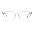 Aemy - Round Translucent Glasses for Women