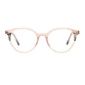 Aemy - Round Brown Glasses for Women