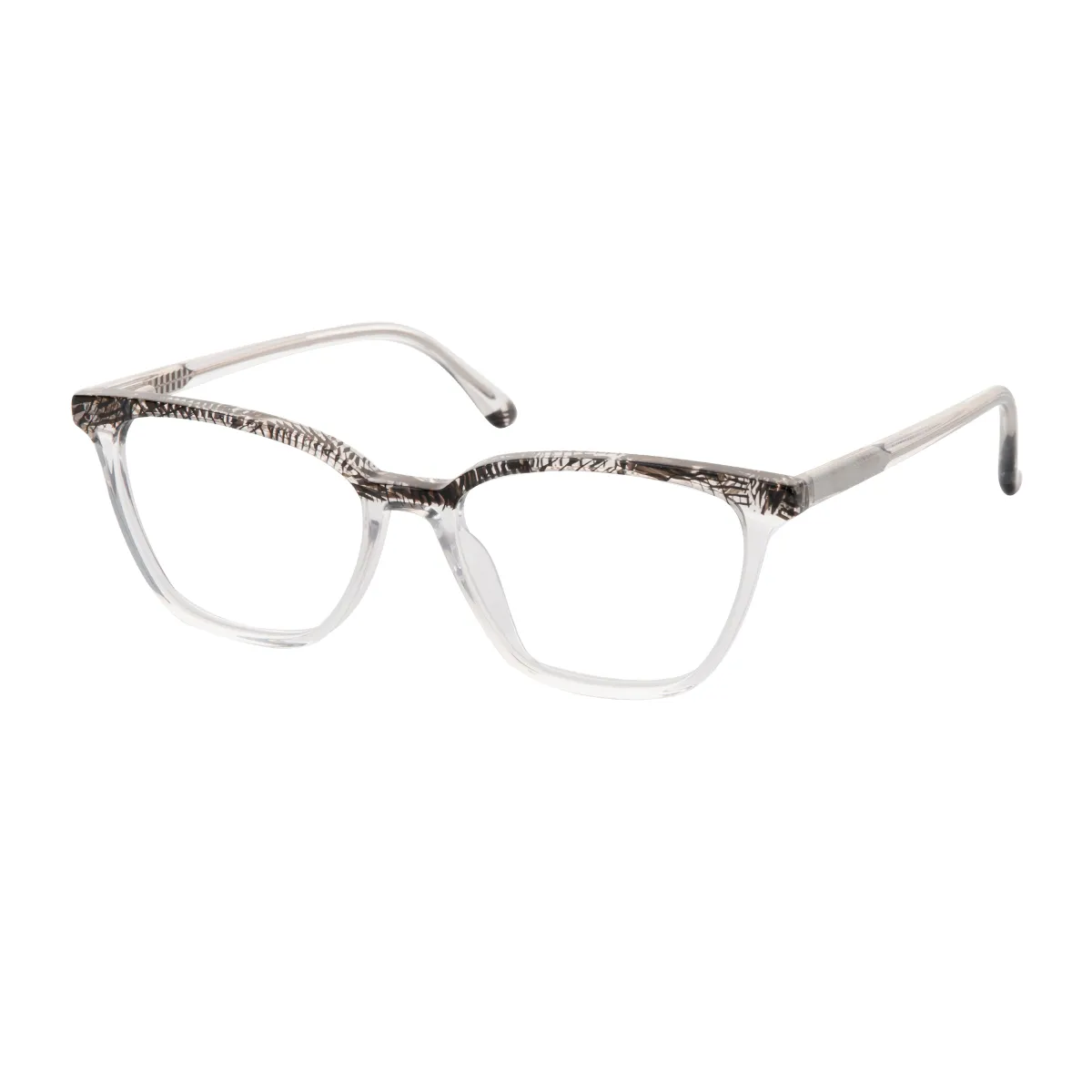 Kary - Cat-eye Black-Translucent Glasses for Women - EFE