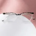 Kary - Cat-eye Black-Translucent Glasses for Women