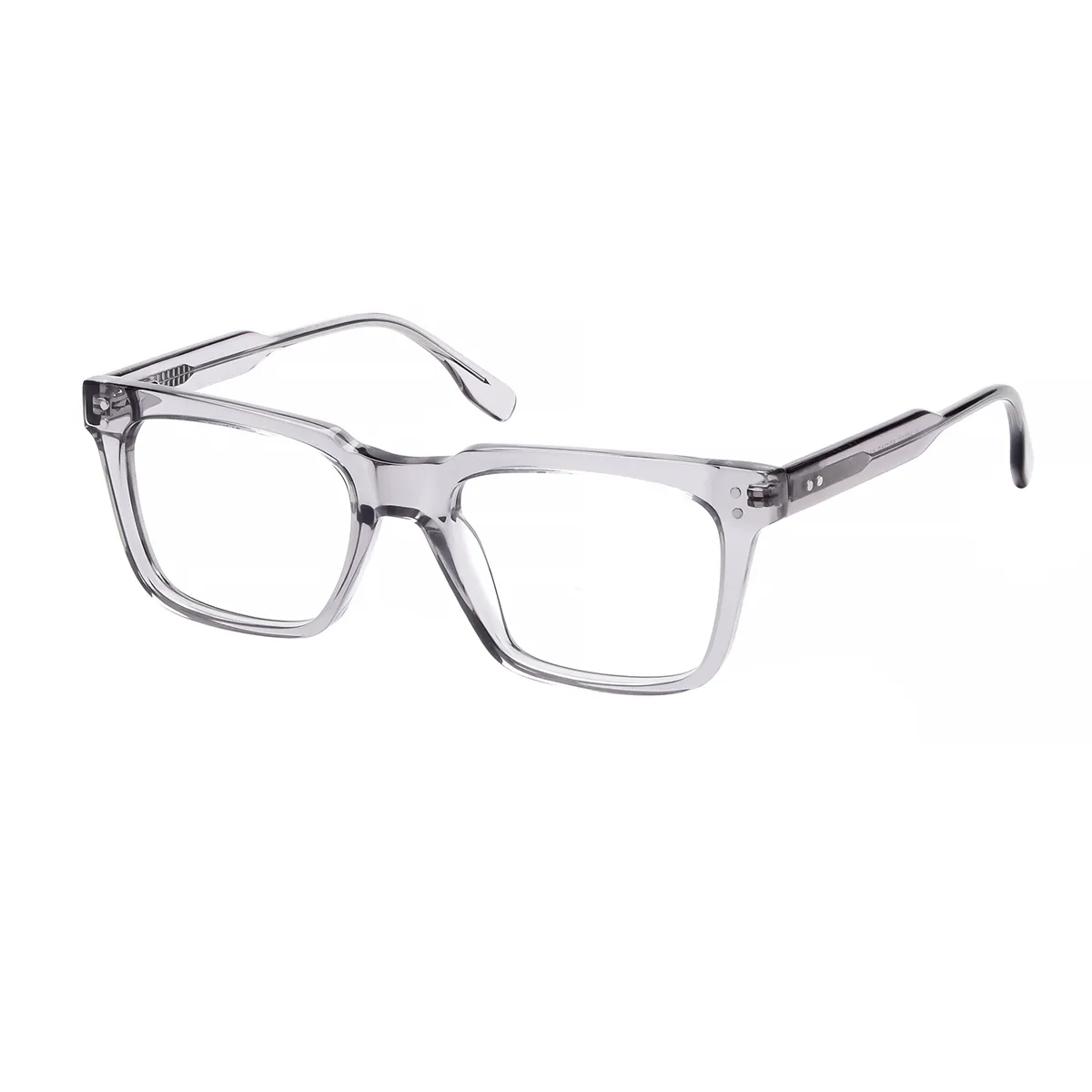 Ruio - Square Gray Glasses for Men
