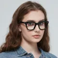 Tilis - Cat-eye Black Glasses for Women