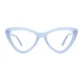 Ciou - Cat-eye Light Blue Glasses for Women