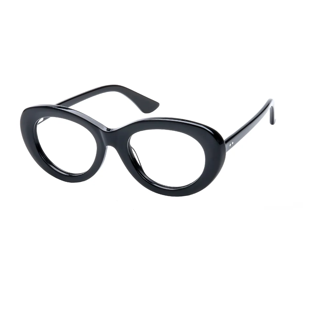 Jossi - Oval Black Glasses for Women