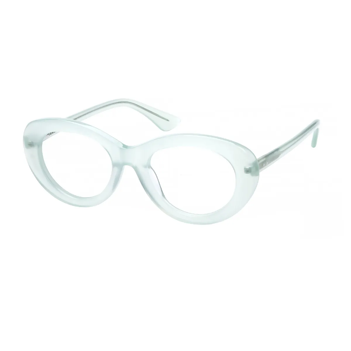 Jossi - Cat-eye Light Green Glasses for Women - EFE