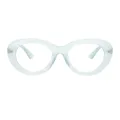 Jossi - Oval Light Green Glasses for Women