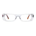 Umi - Rectangle Translucent Glasses for Men & Women