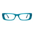 Umi - Rectangle Blue Glasses for Men & Women