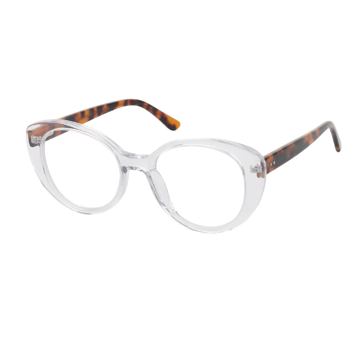 Jen - Cat-eye Translucent Glasses for Women - EFE