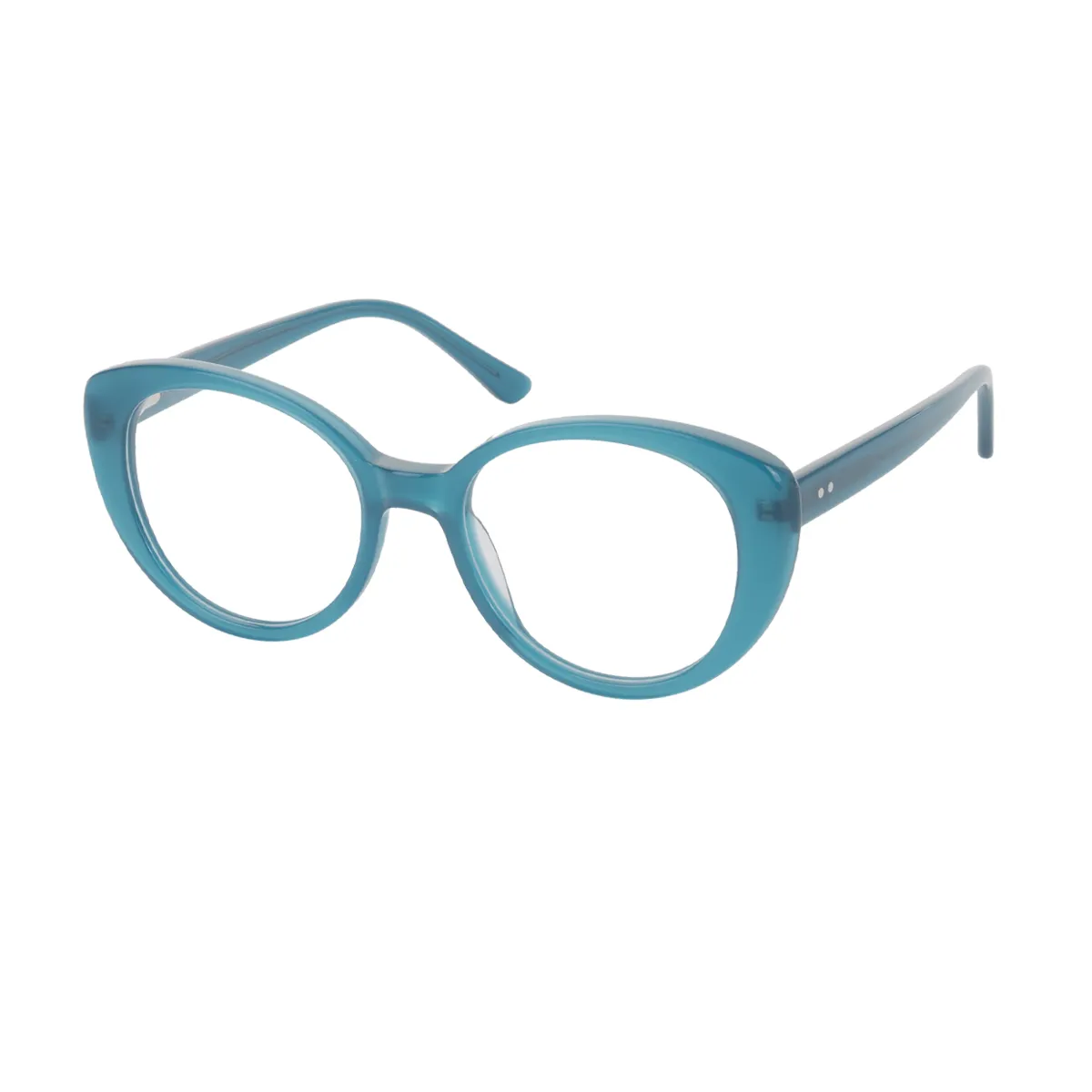 Classic Cat-eye Blue Glasses for Women