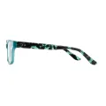 York - Rectangle Blue-Tortoiseshell Glasses for Men & Women