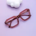 Yogi - Square Transparent Pink Glasses for Women
