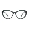 Ruby - Oval Black Glasses for Women