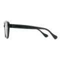 Ruby - Oval Black Glasses for Women