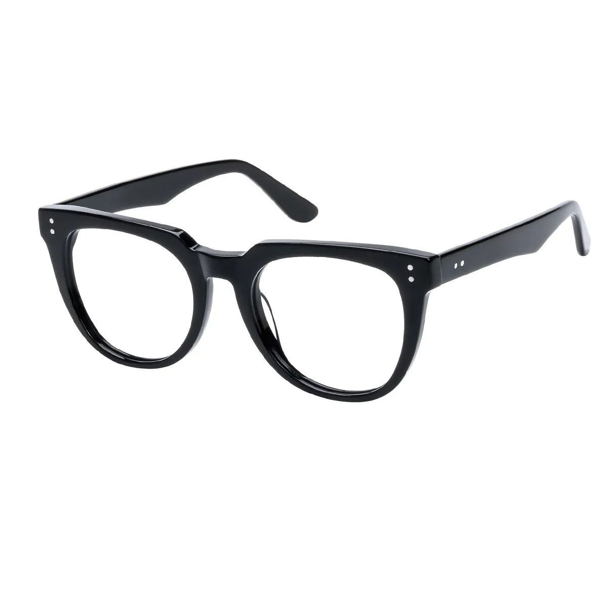 Dara - Square Black Glasses for Men & Women - EFE