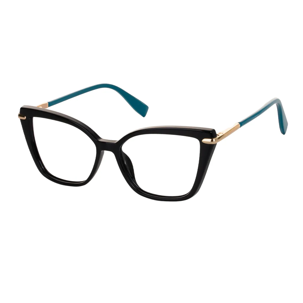Chat - Cat-eye Black Glasses for Women - EFE