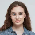 Chat - Cat-eye White Glasses for Women