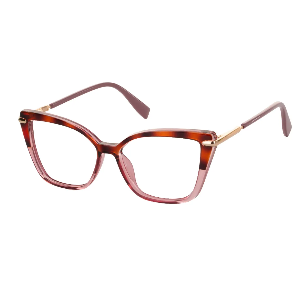 Chat - Cat-eye Pink Tortoiseshell Glasses for Women - EFE
