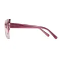 Lora - Cat-eye Pink Transparent Glasses for Women