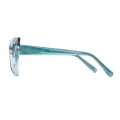 Lora - Cat-eye Green Transparent Glasses for Women