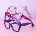Panthera - Cat-eye Blue Glasses for Women