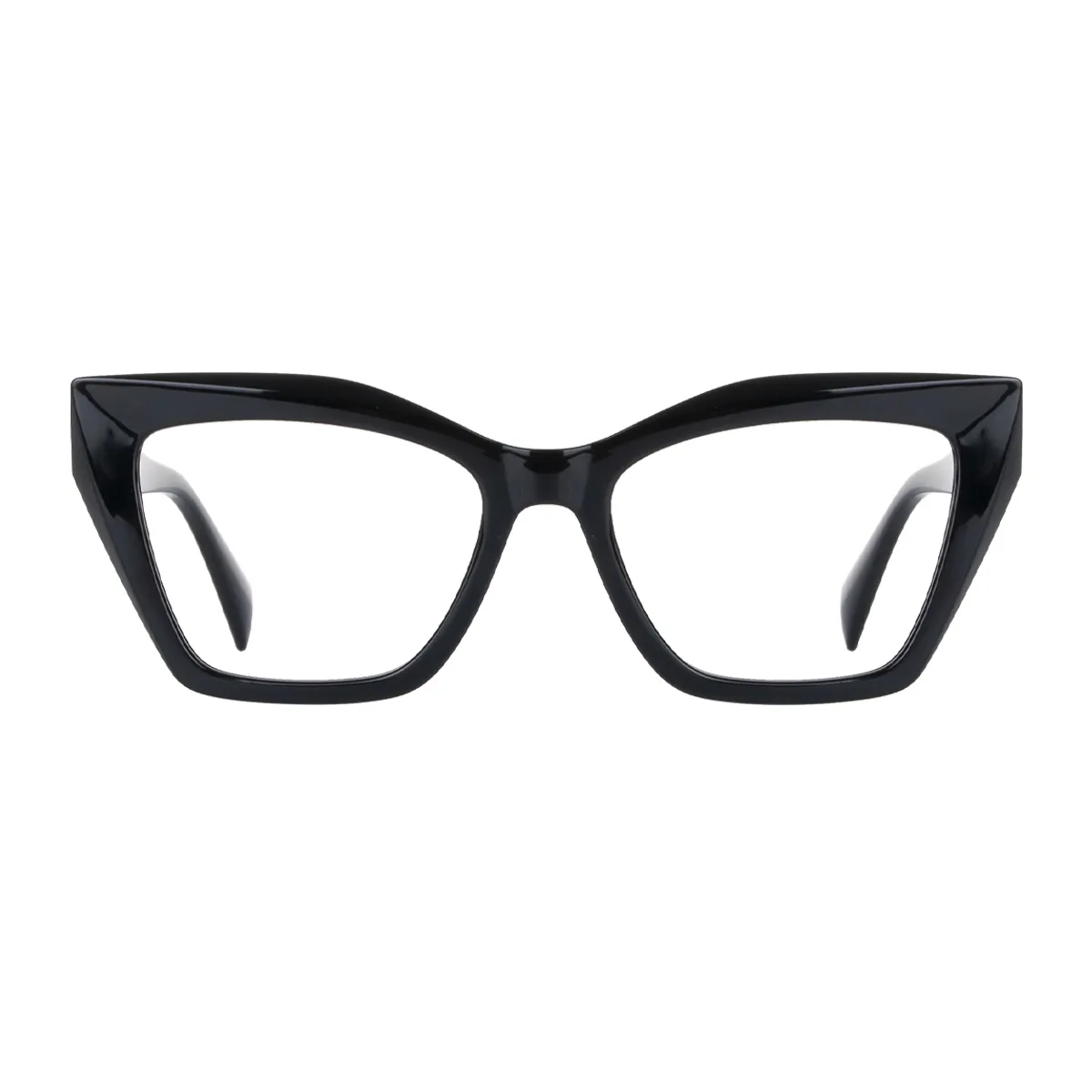Panthera - Cat-Eye Black Glasses for Women