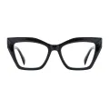 Panthera - Cat-eye Black Glasses for Women