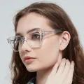 Panthera - Cat-eye Translucent Glasses for Women