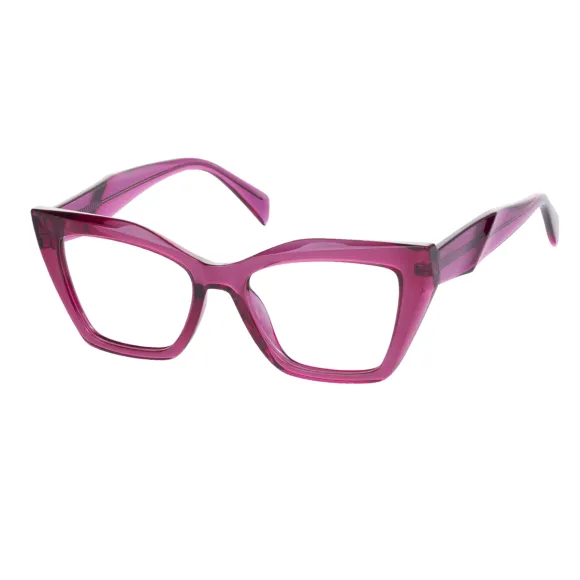 cat-eye pink eyeglasses