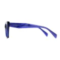 Panthera - Cat-eye Blue Glasses for Women