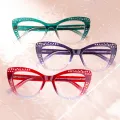 Sum - Cat-eye Green Glasses for Women