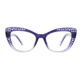 Sum - Cat-eye Purple Glasses for Women